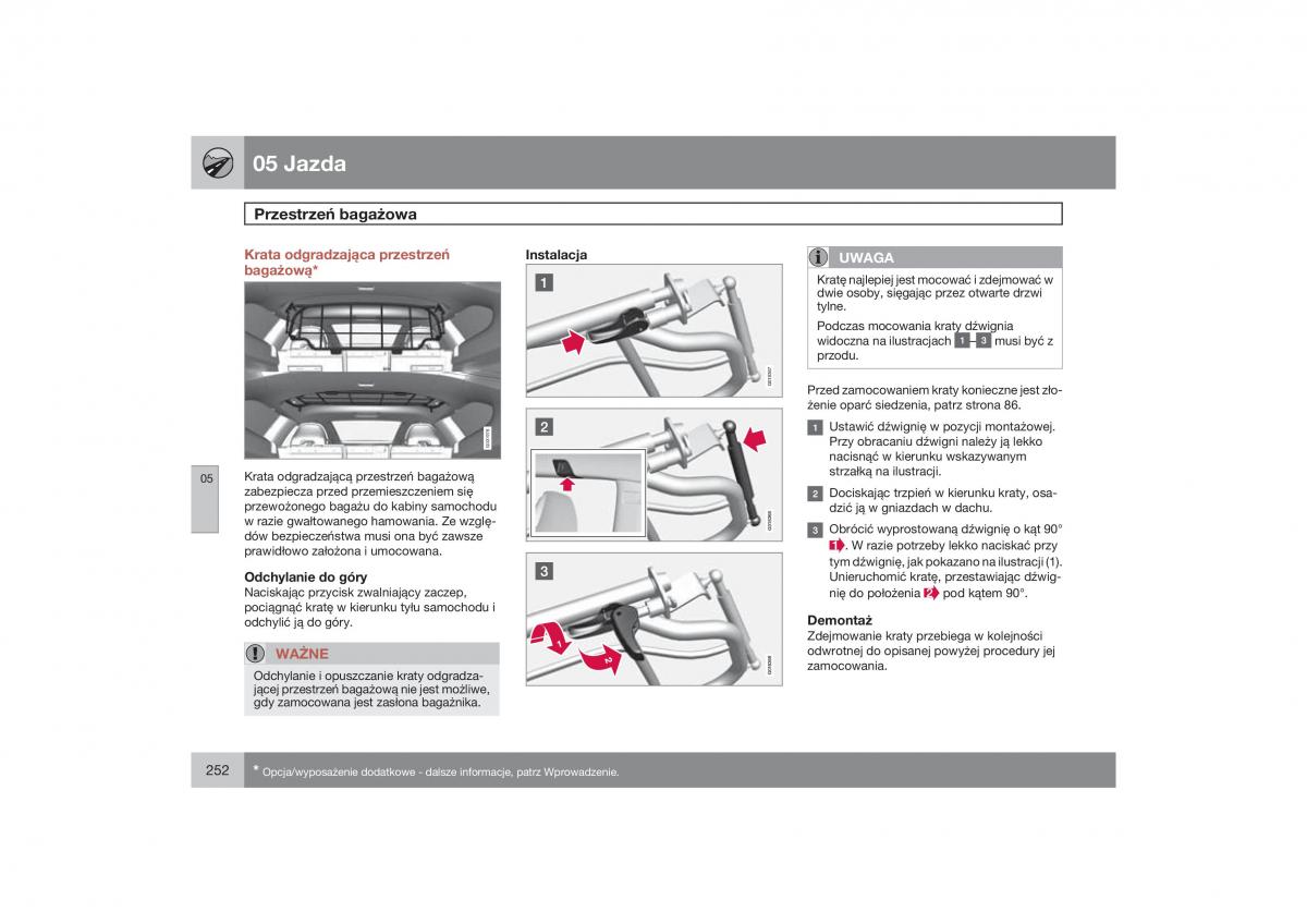 Volvo XC60 instrukcja obslugi / page 255