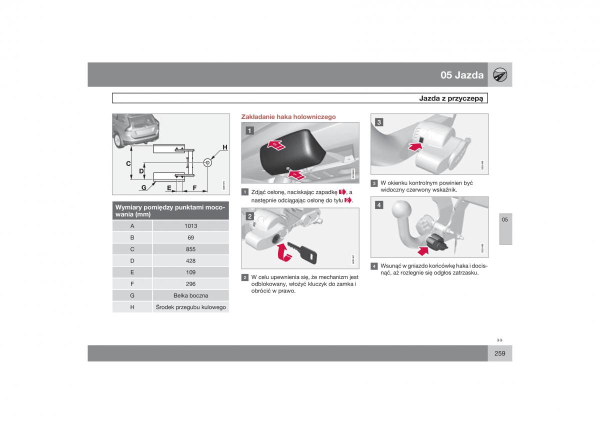 Volvo XC60 instrukcja obslugi / page 262