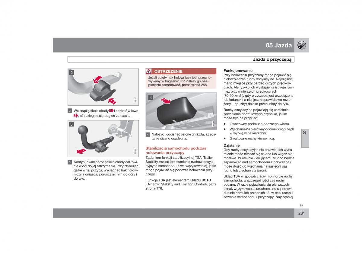 Volvo XC60 instrukcja obslugi / page 264