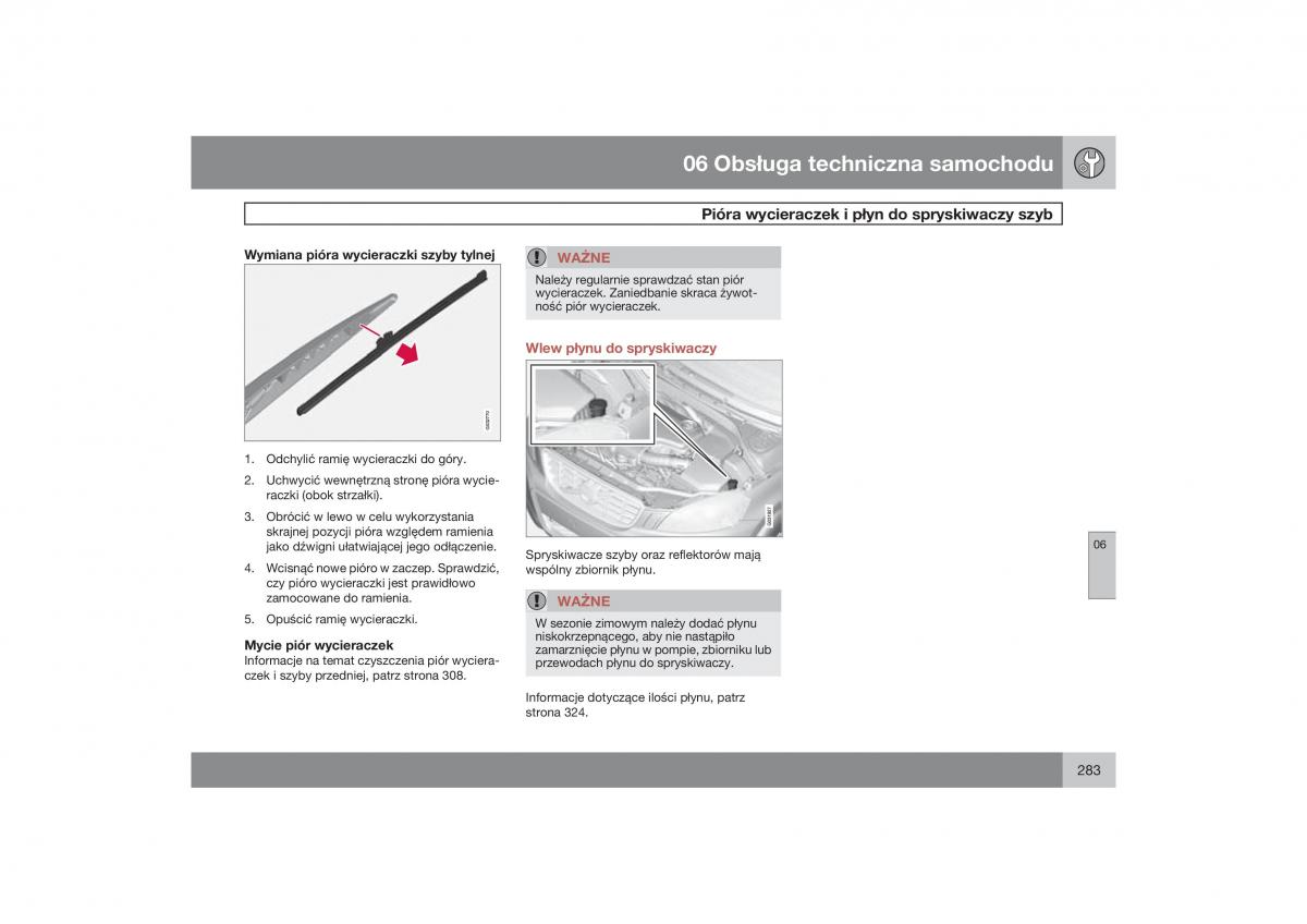 Volvo XC60 instrukcja obslugi / page 286