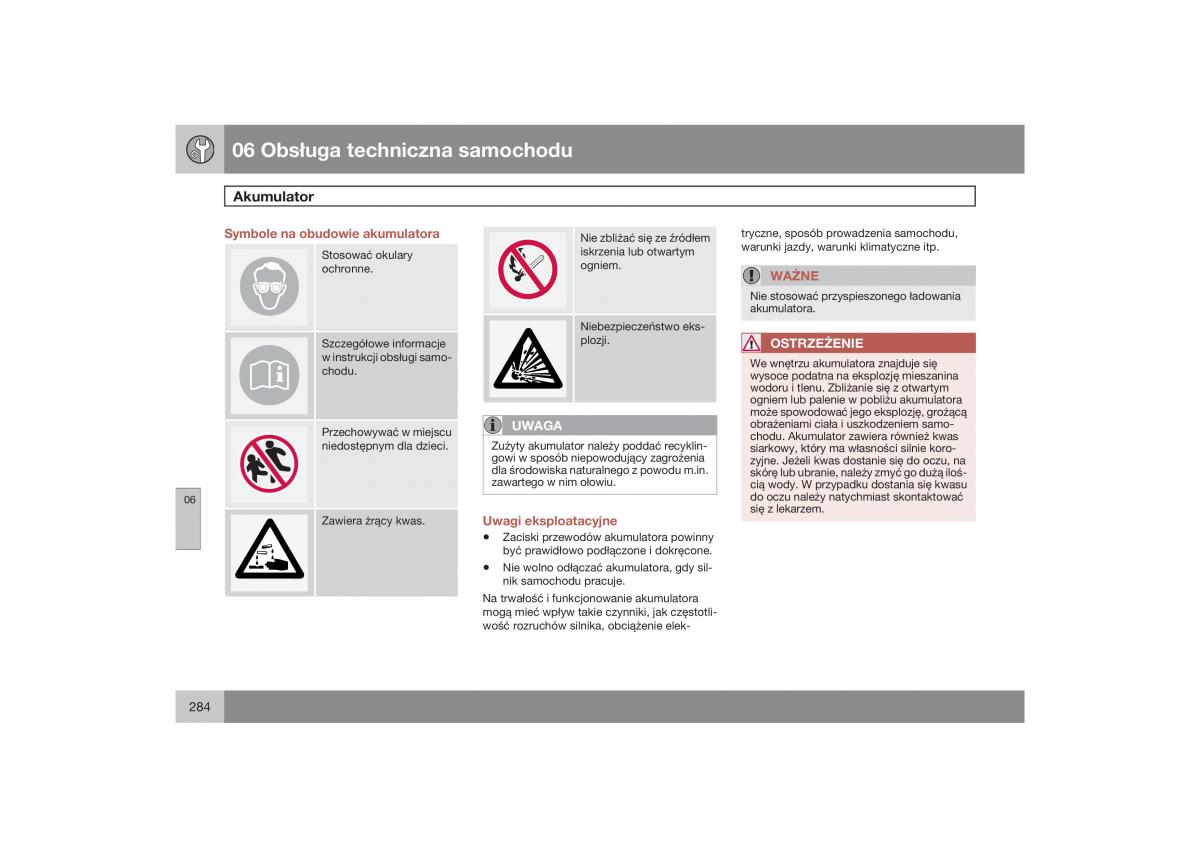 Volvo XC60 instrukcja obslugi / page 287