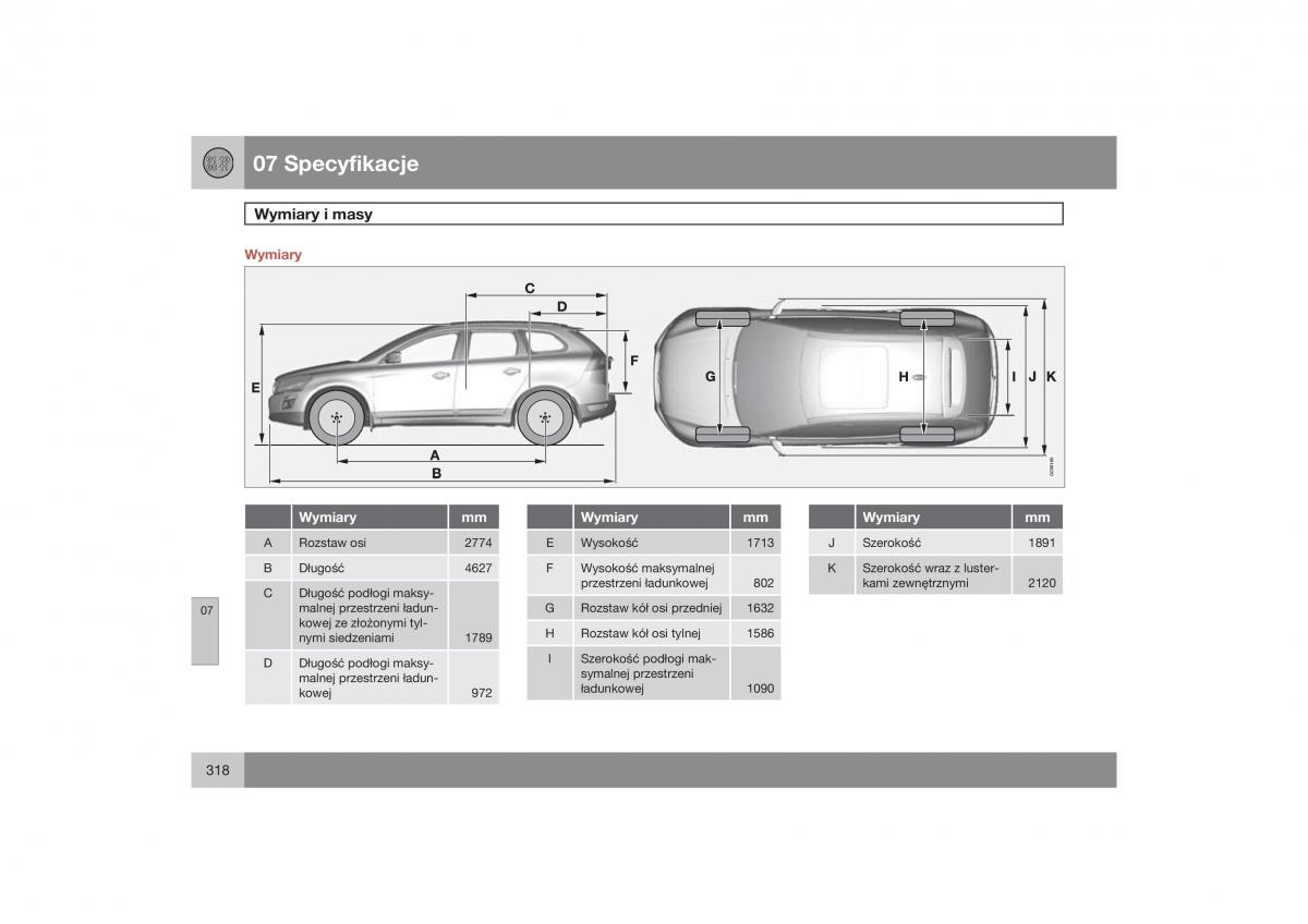 Volvo XC60 instrukcja obslugi / page 321