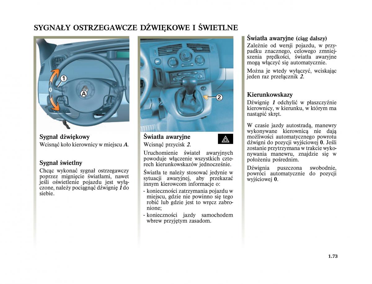 Renault Scenic II 2 Grand Scenic instrukcja obslugi / page 85