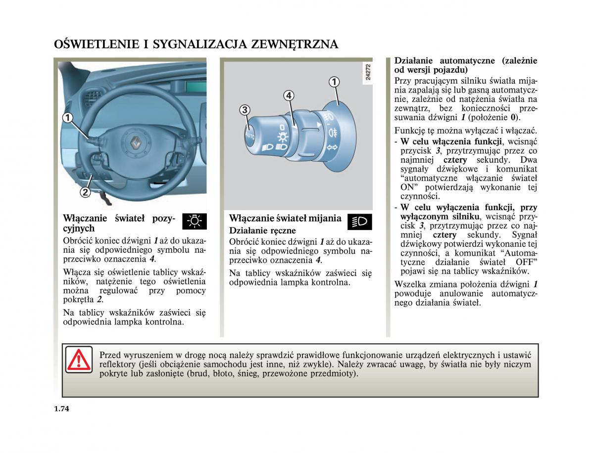 Renault Scenic II 2 Grand Scenic instrukcja obslugi / page 86