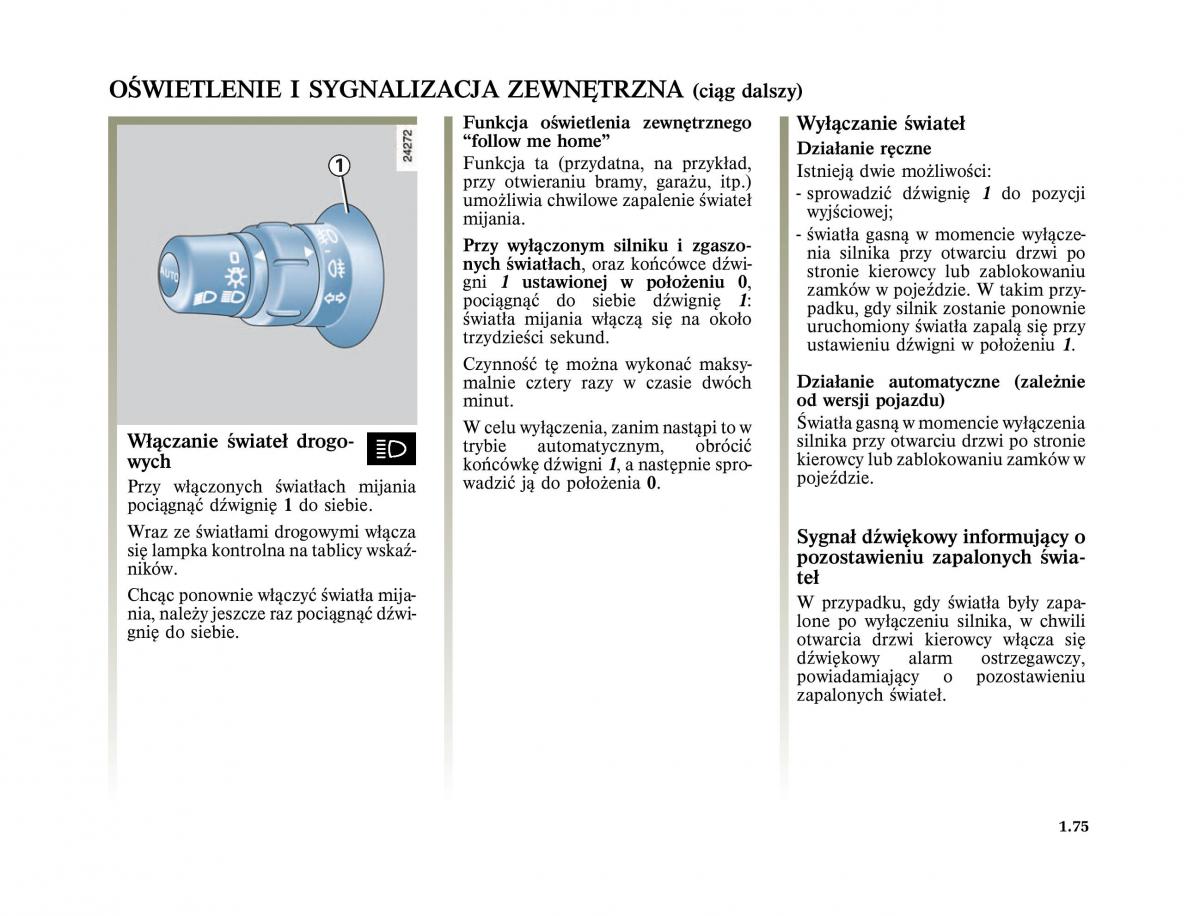 Renault Scenic II 2 Grand Scenic instrukcja obslugi / page 87