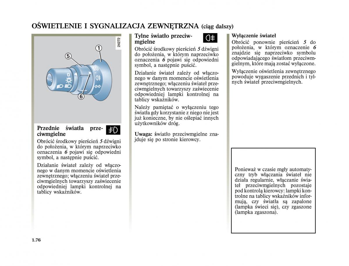 Renault Scenic II 2 Grand Scenic instrukcja obslugi / page 88