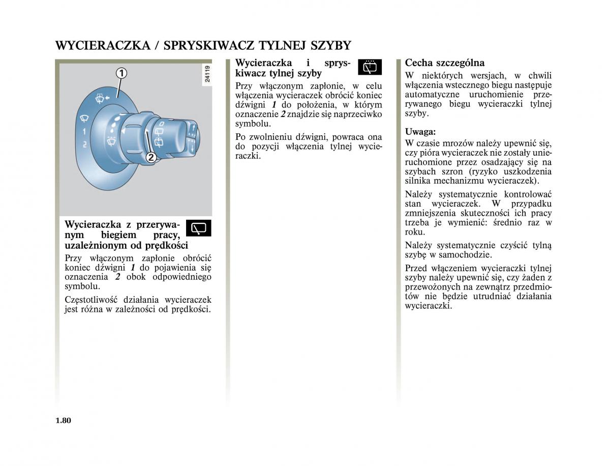 Renault Scenic II 2 Grand Scenic instrukcja obslugi / page 92