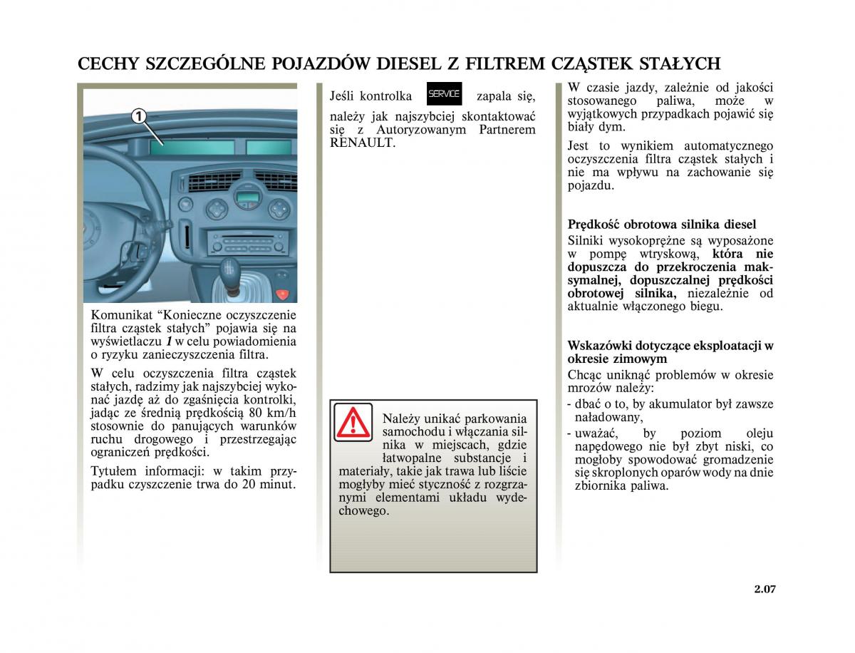 Renault Scenic II 2 Grand Scenic instrukcja obslugi / page 101