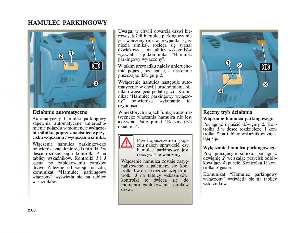 Renault Scenic II 2 Grand Scenic instrukcja obslugi / page 102