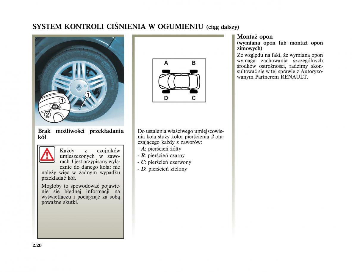 Renault Scenic II 2 Grand Scenic instrukcja obslugi / page 114