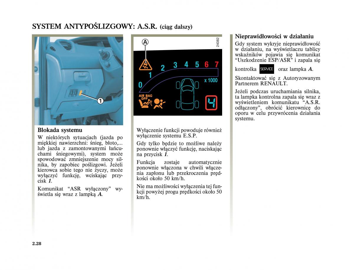 Renault Scenic II 2 Grand Scenic instrukcja obslugi / page 122