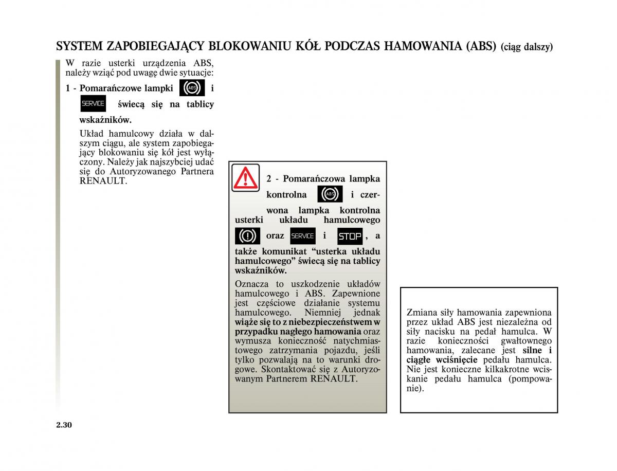 Renault Scenic II 2 Grand Scenic instrukcja obslugi / page 124