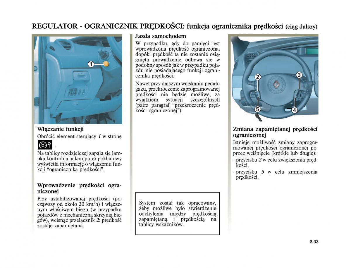 Renault Scenic II 2 Grand Scenic instrukcja obslugi / page 127