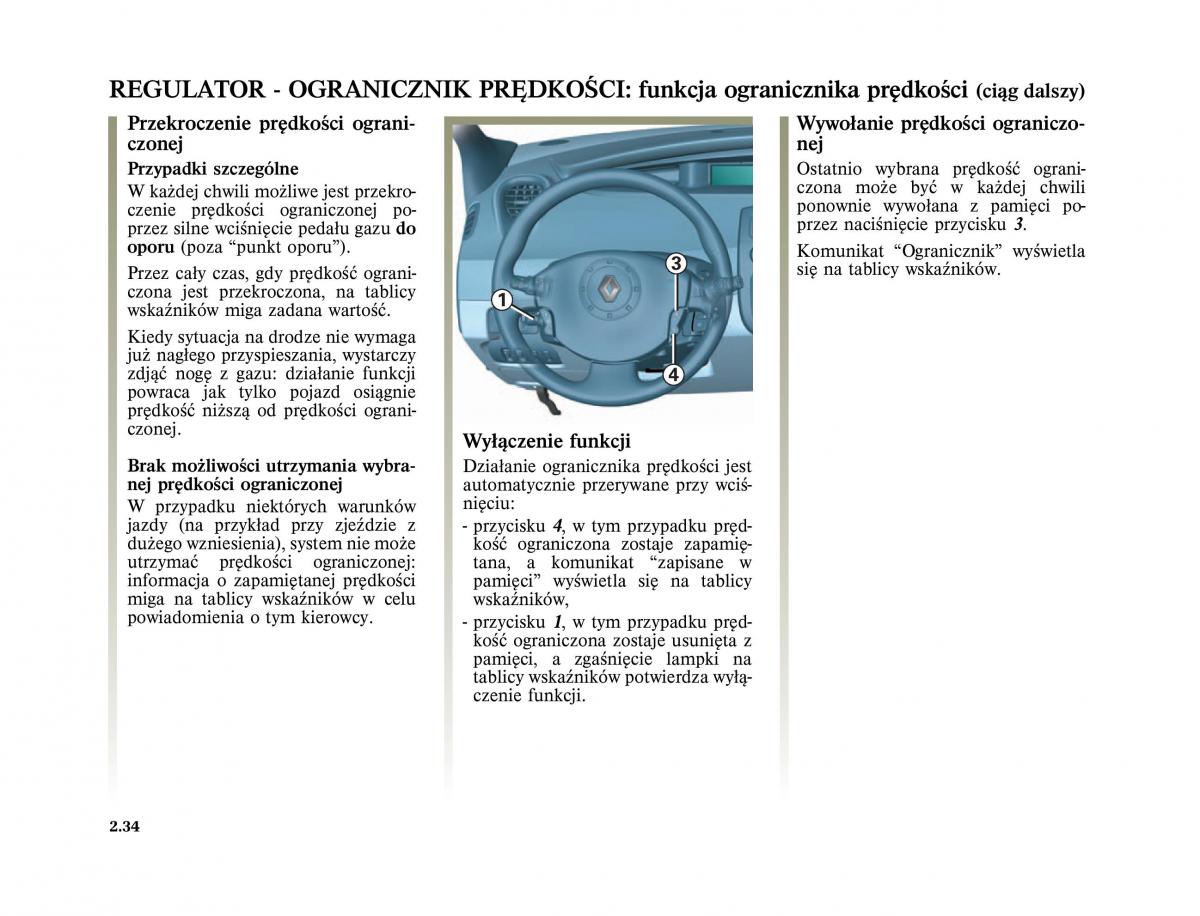 Renault Scenic II 2 Grand Scenic instrukcja obslugi / page 128