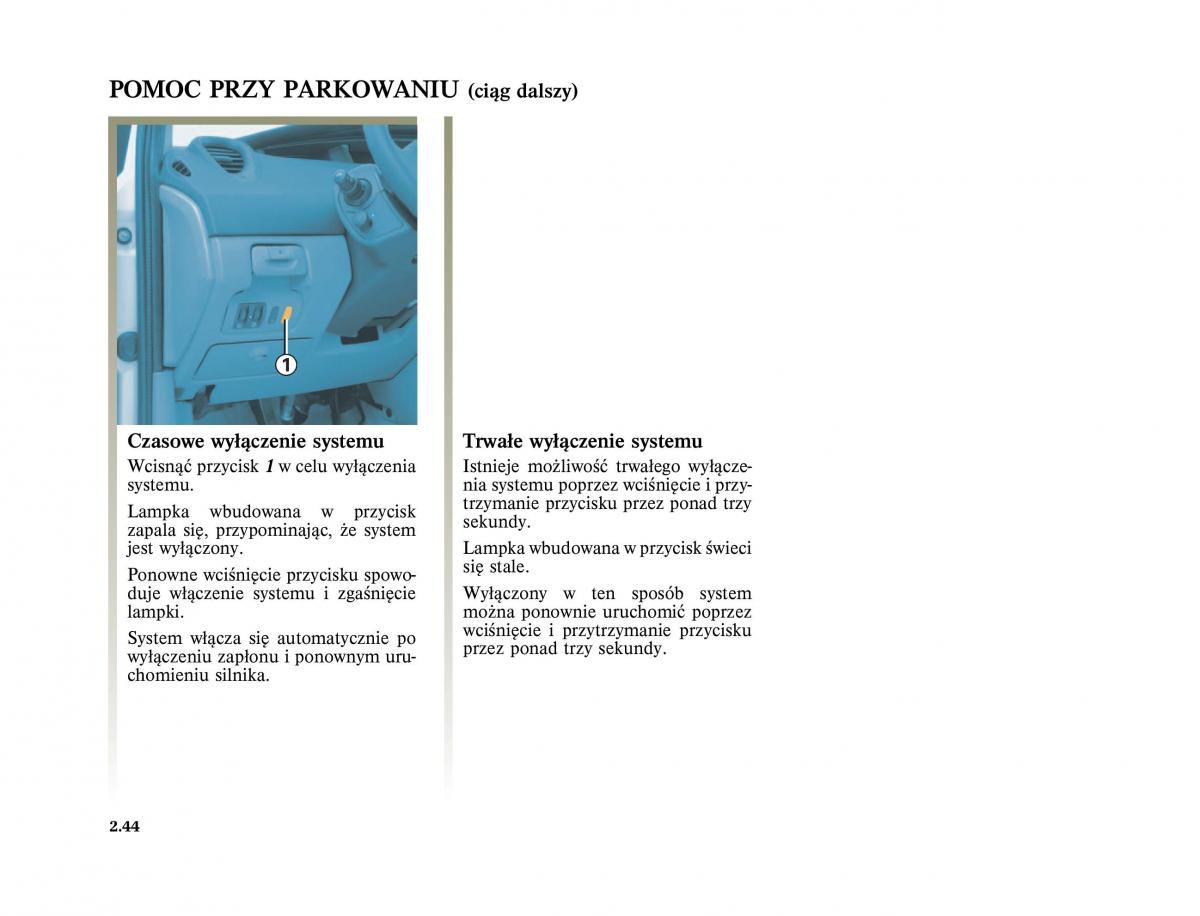 Renault Scenic II 2 Grand Scenic instrukcja obslugi / page 138