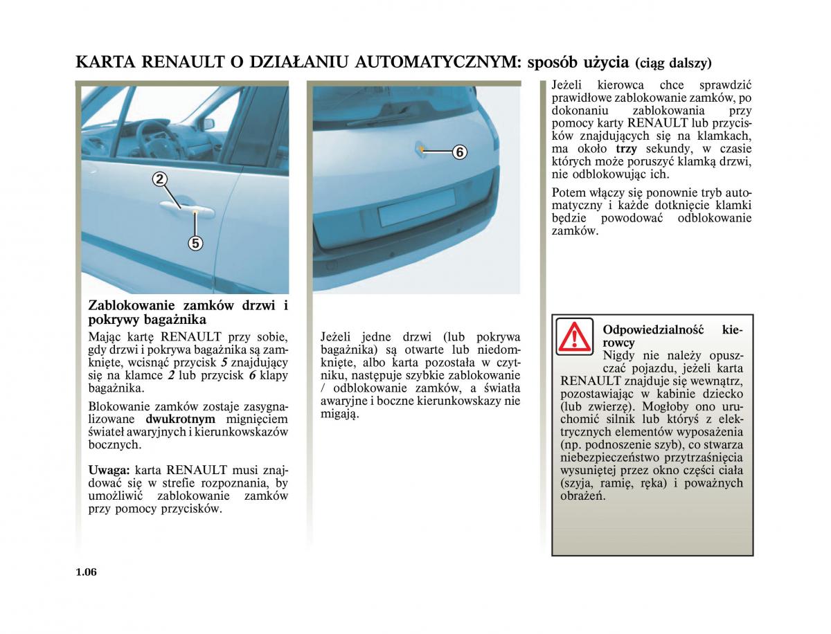 instrukcja obslugi  Renault Scenic II 2 Grand Scenic instrukcja / page 18