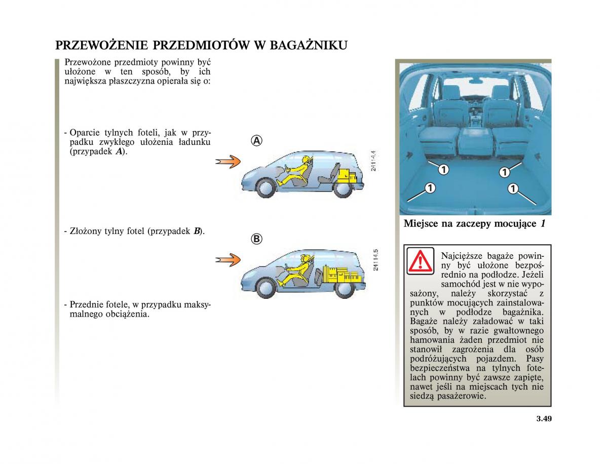 Renault Scenic II 2 Grand Scenic instrukcja obslugi / page 187