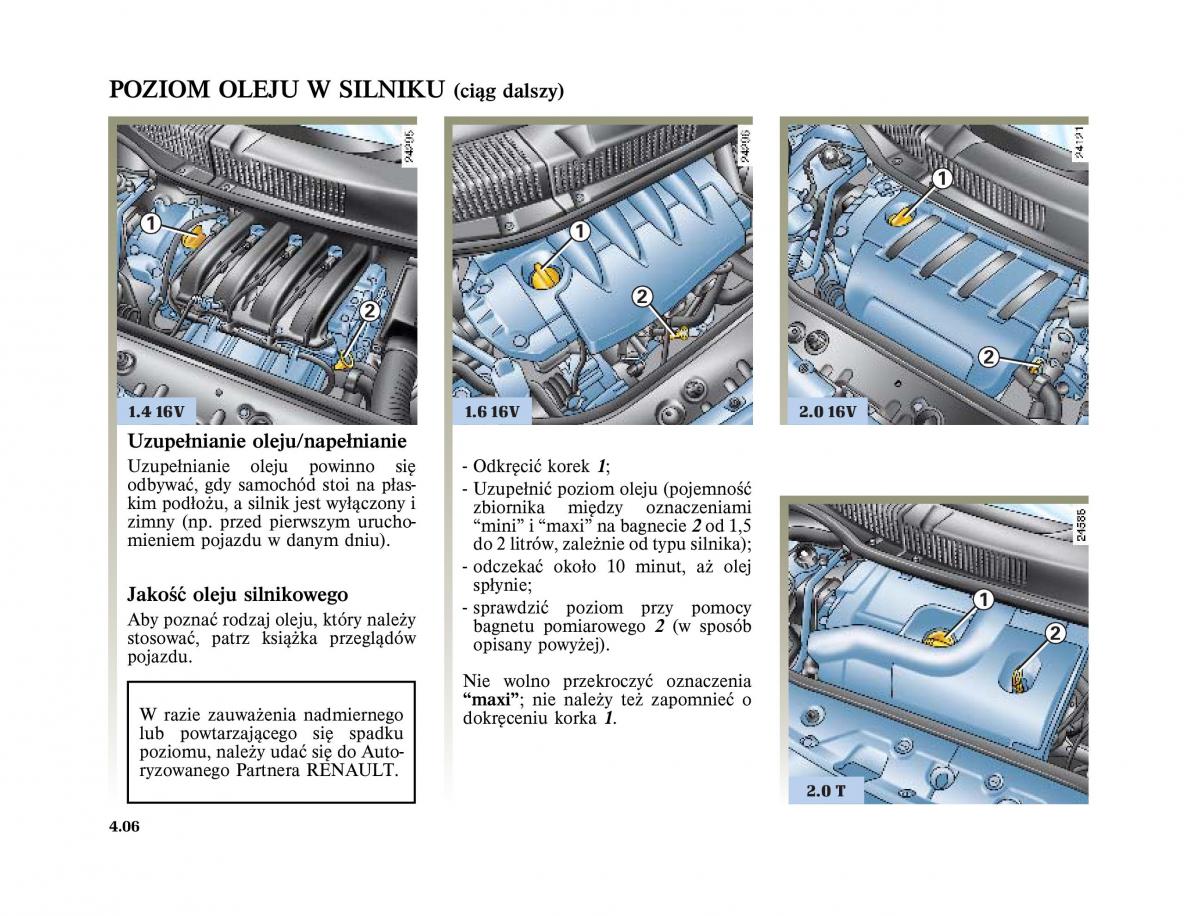 instrukcja obslugi  Renault Scenic II 2 Grand Scenic instrukcja / page 196