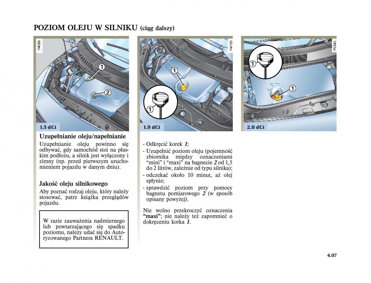 Renault Scenic II 2 Grand Scenic instrukcja obslugi / page 197