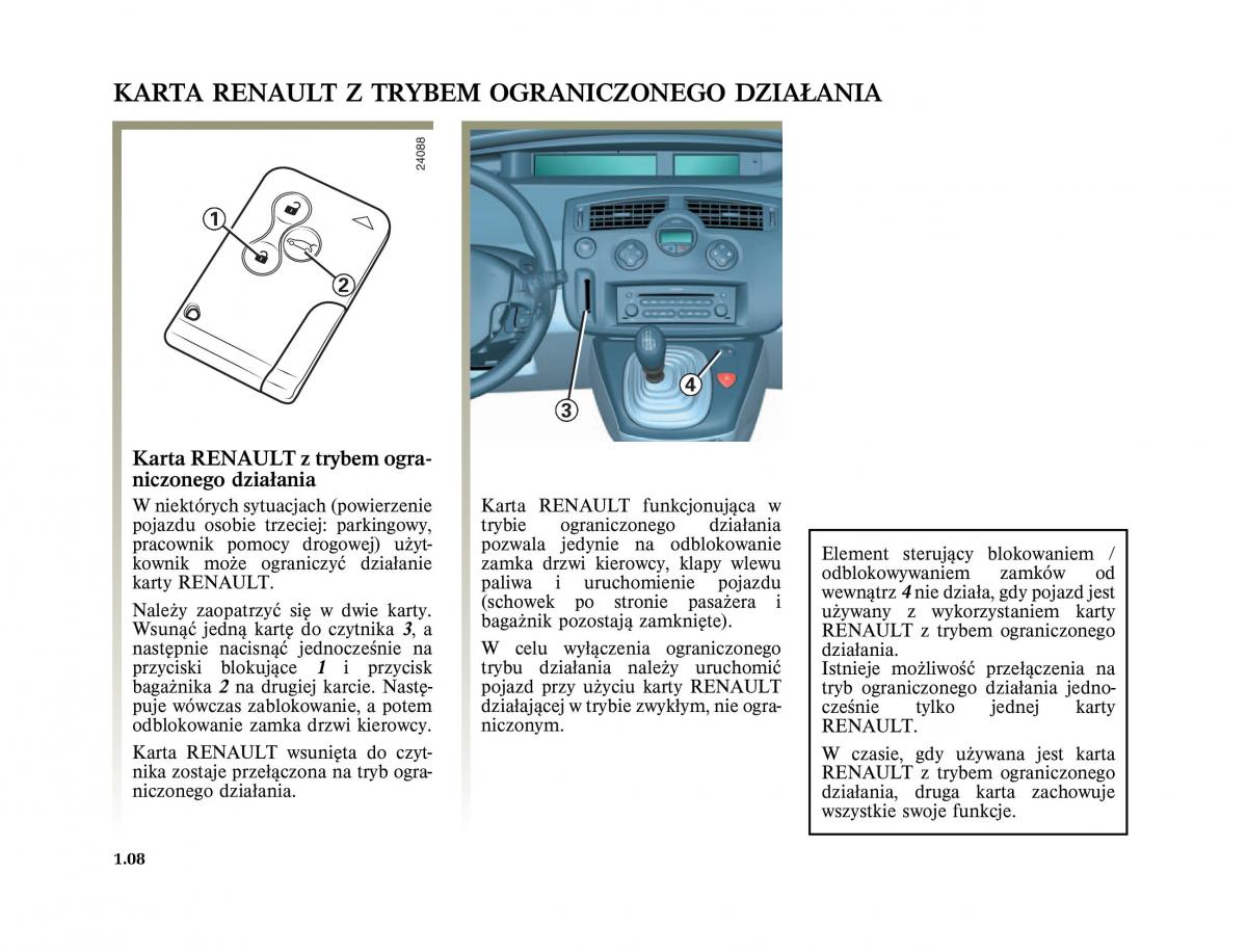 instrukcja obslugi  Renault Scenic II 2 Grand Scenic instrukcja / page 20