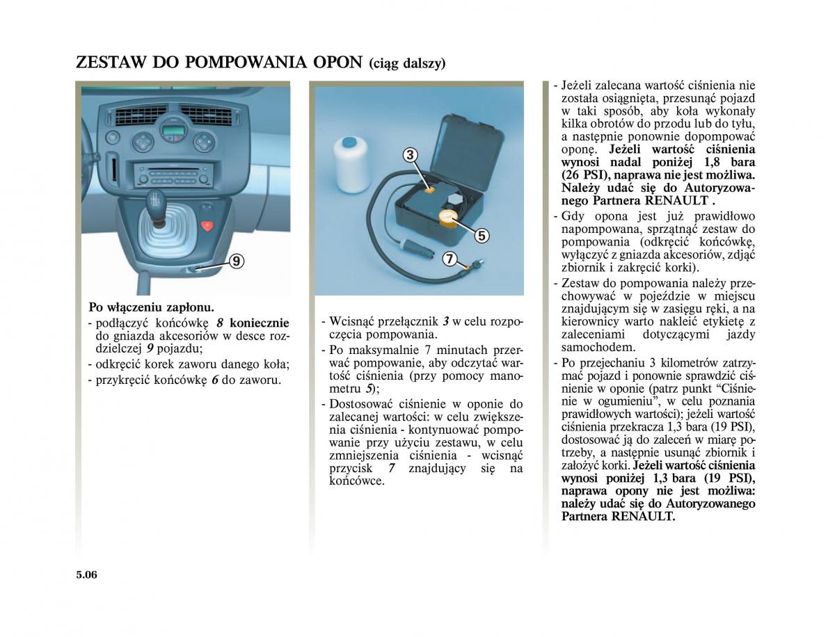 Renault Scenic II 2 Grand Scenic instrukcja obslugi / page 212