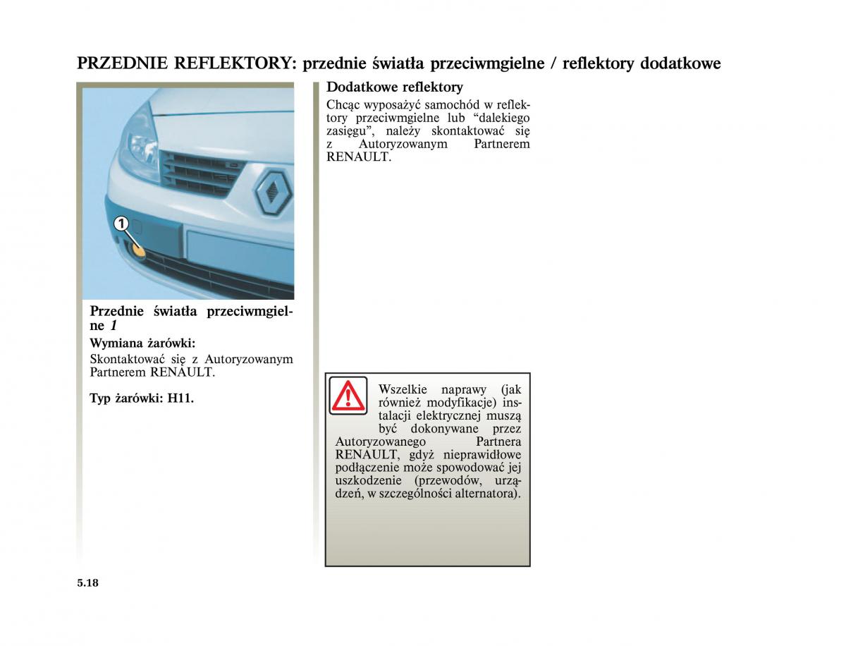 Renault Scenic II 2 Grand Scenic instrukcja obslugi / page 224