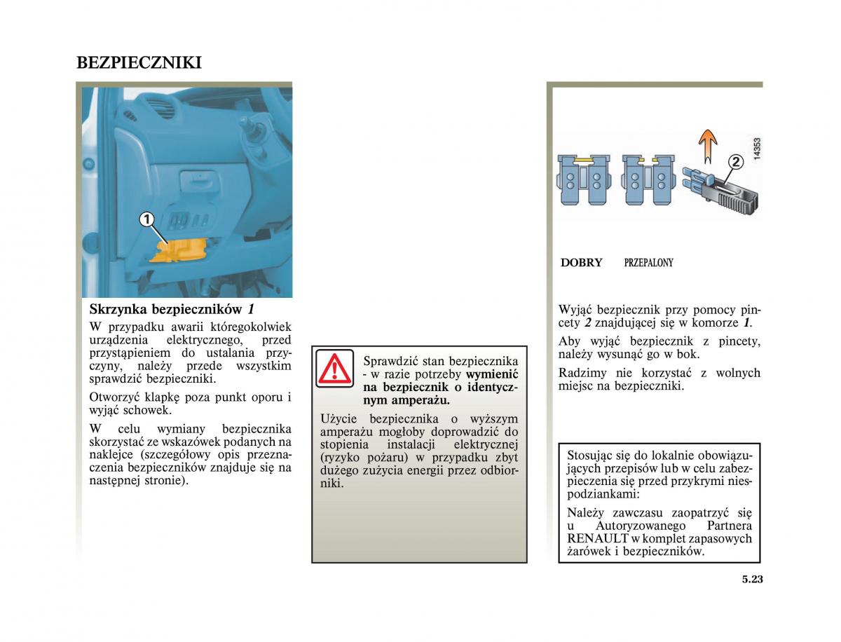 Renault Scenic II 2 Grand Scenic instrukcja obslugi / page 229