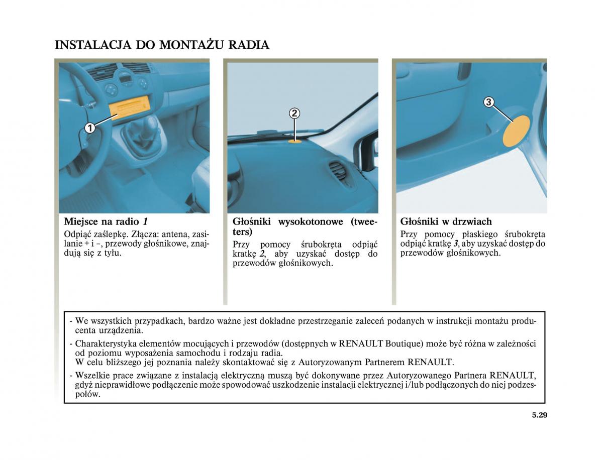 Renault Scenic II 2 Grand Scenic instrukcja obslugi / page 235