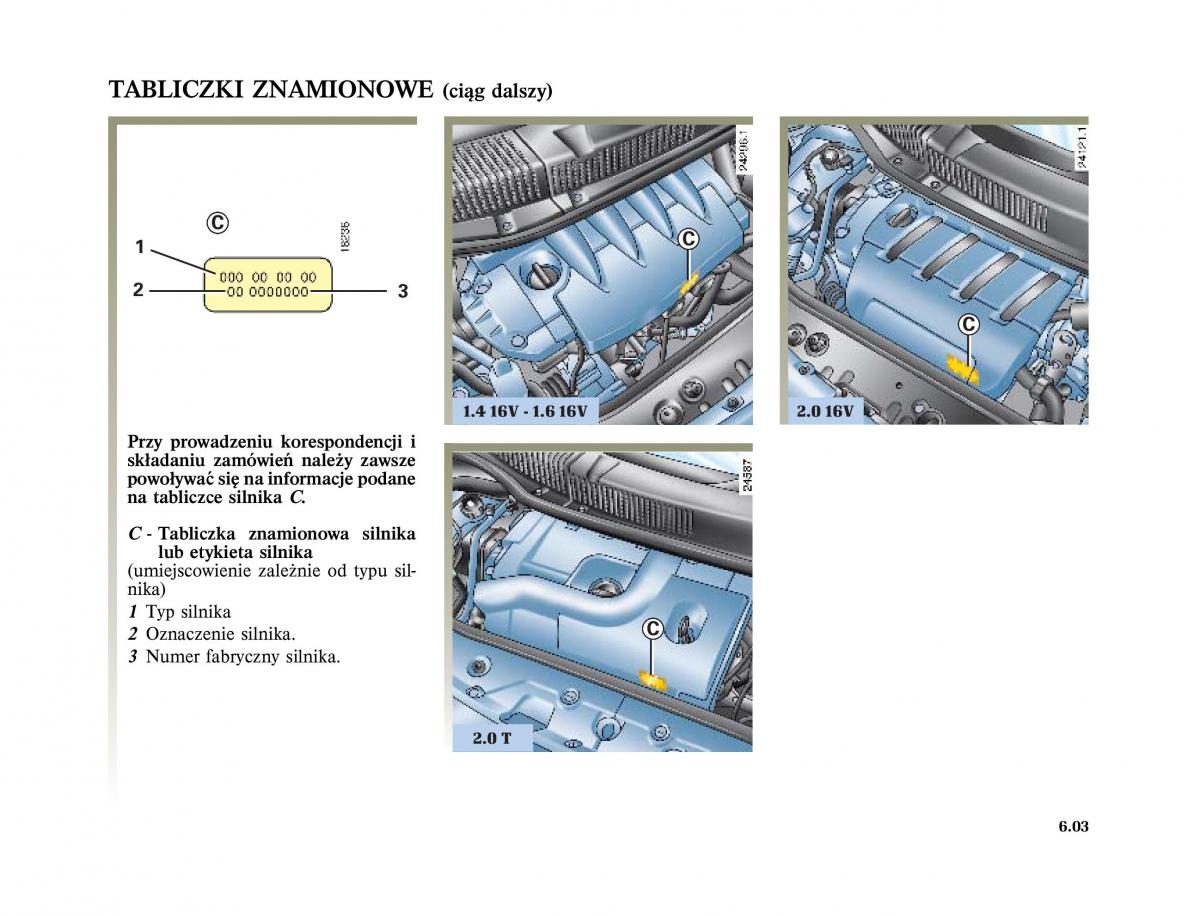 Renault Scenic II 2 Grand Scenic instrukcja obslugi / page 251