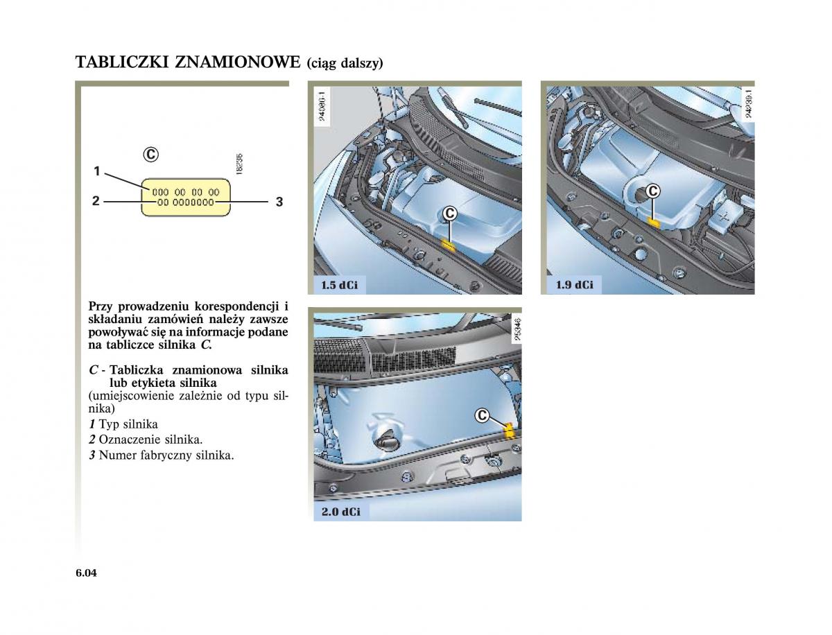 Renault Scenic II 2 Grand Scenic instrukcja obslugi / page 252