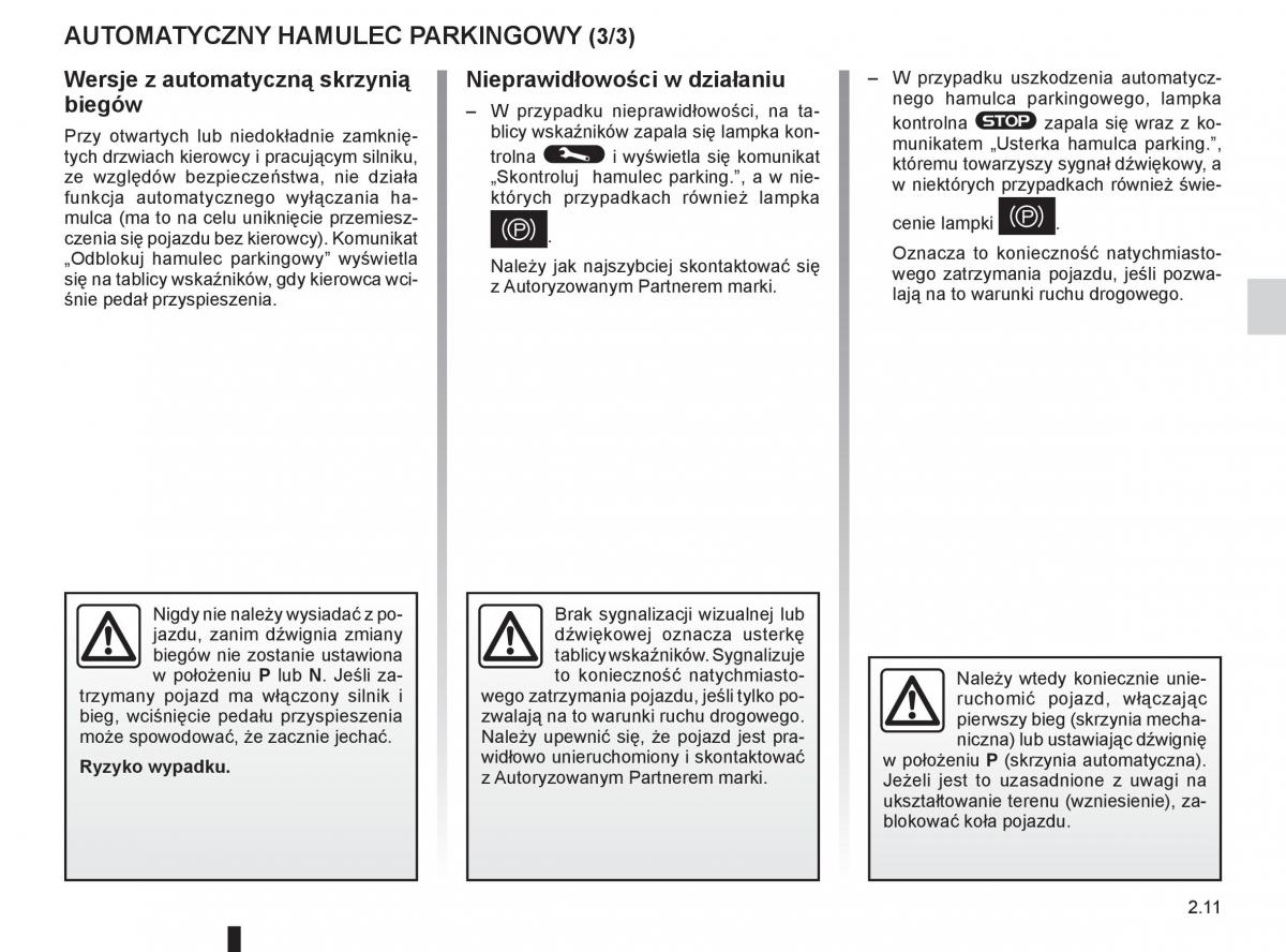 Renault Scenic III 3 instrukcja obslugi / page 99