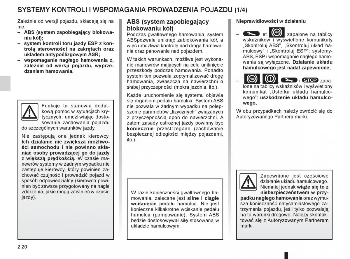 Renault Scenic III 3 instrukcja obslugi / page 108