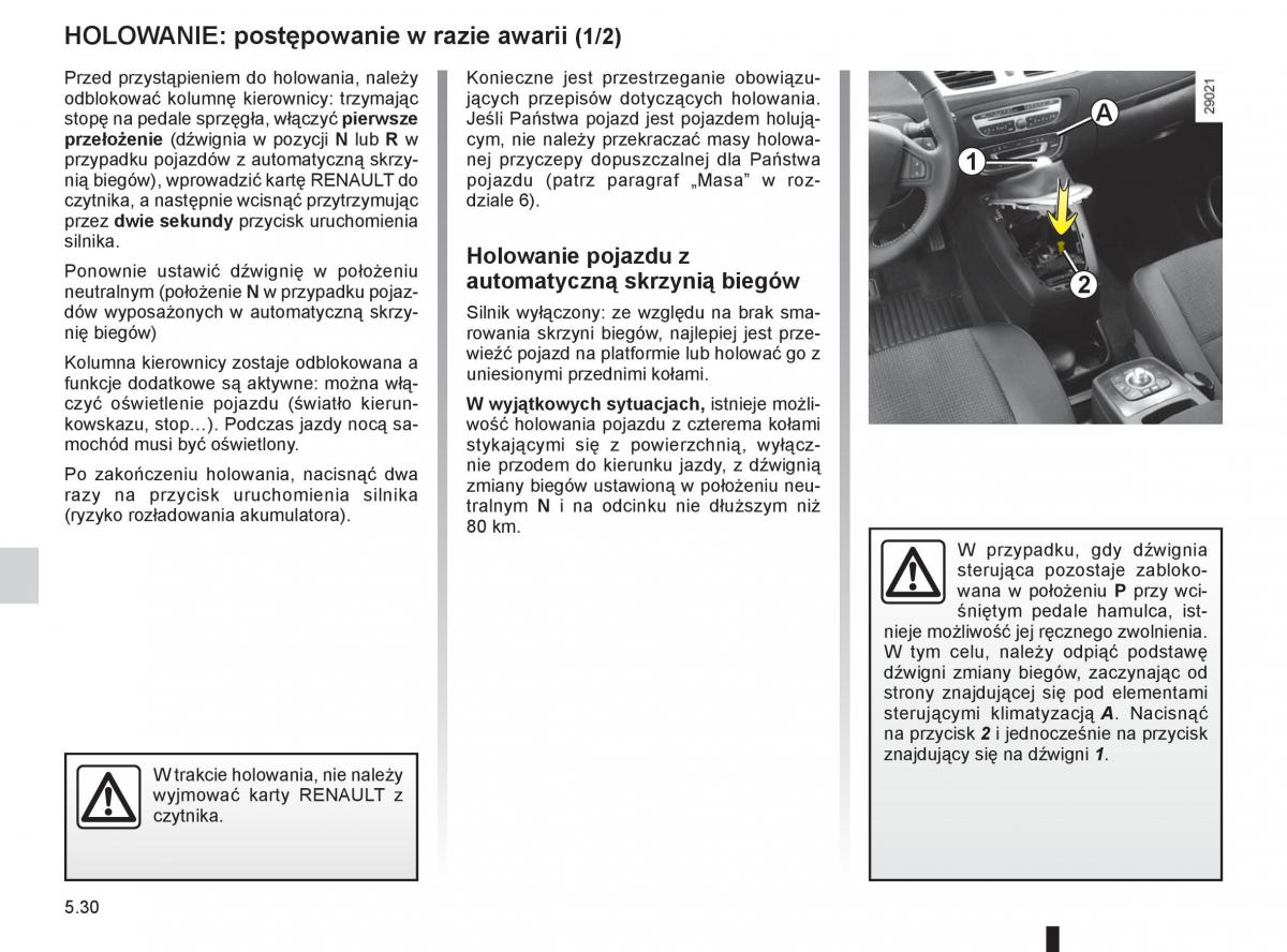 Renault Scenic III 3 instrukcja obslugi / page 212