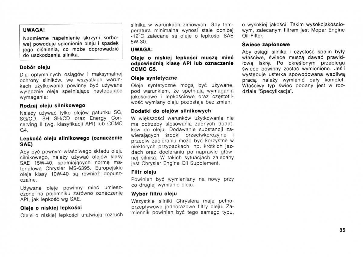 Dodge Stratus I 1 instrukcja obslugi / page 77