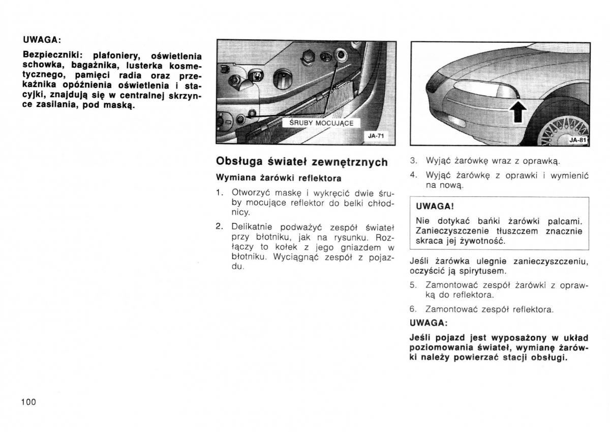 Dodge Stratus I 1 instrukcja obslugi / page 92