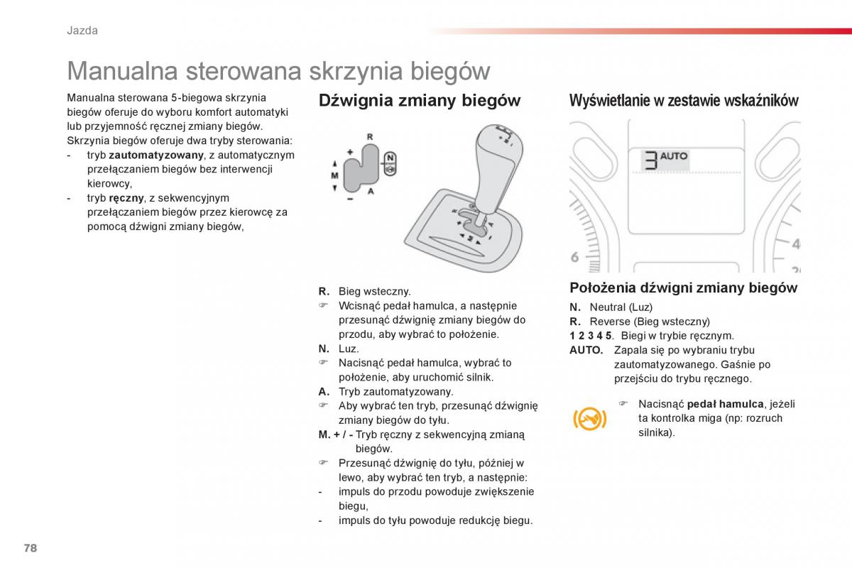 Citroen C Elysee instrukcja obslugi / page 80