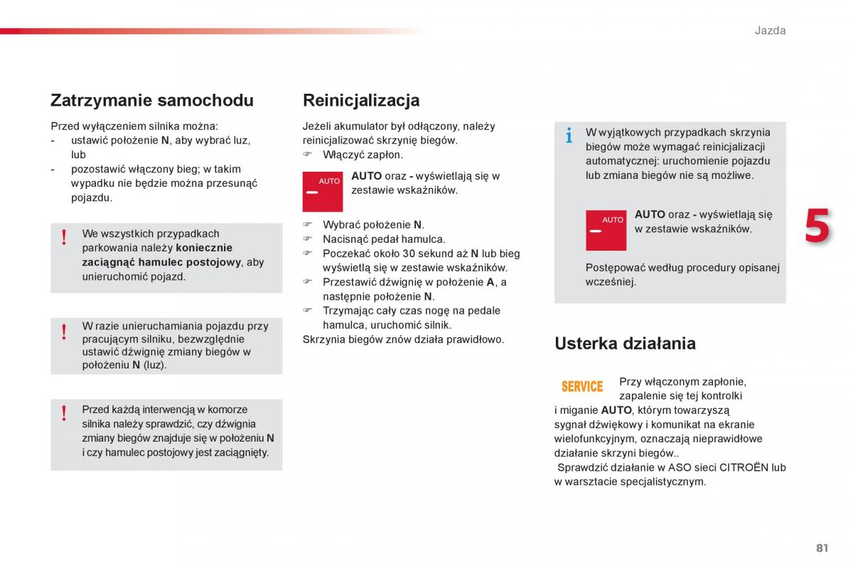 Citroen C Elysee instrukcja obslugi / page 83