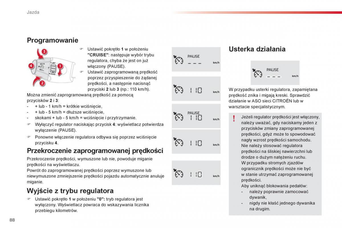 Citroen C Elysee instrukcja obslugi / page 90