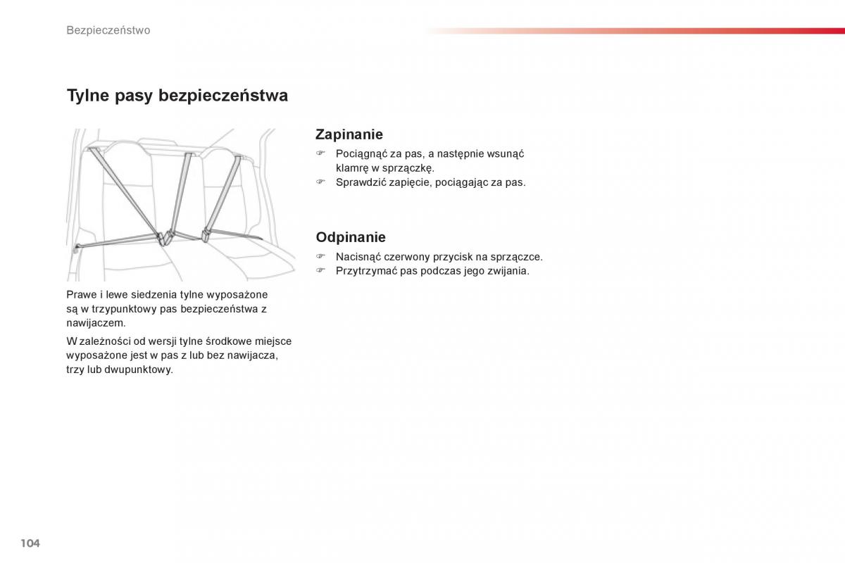 Citroen C Elysee instrukcja obslugi / page 106