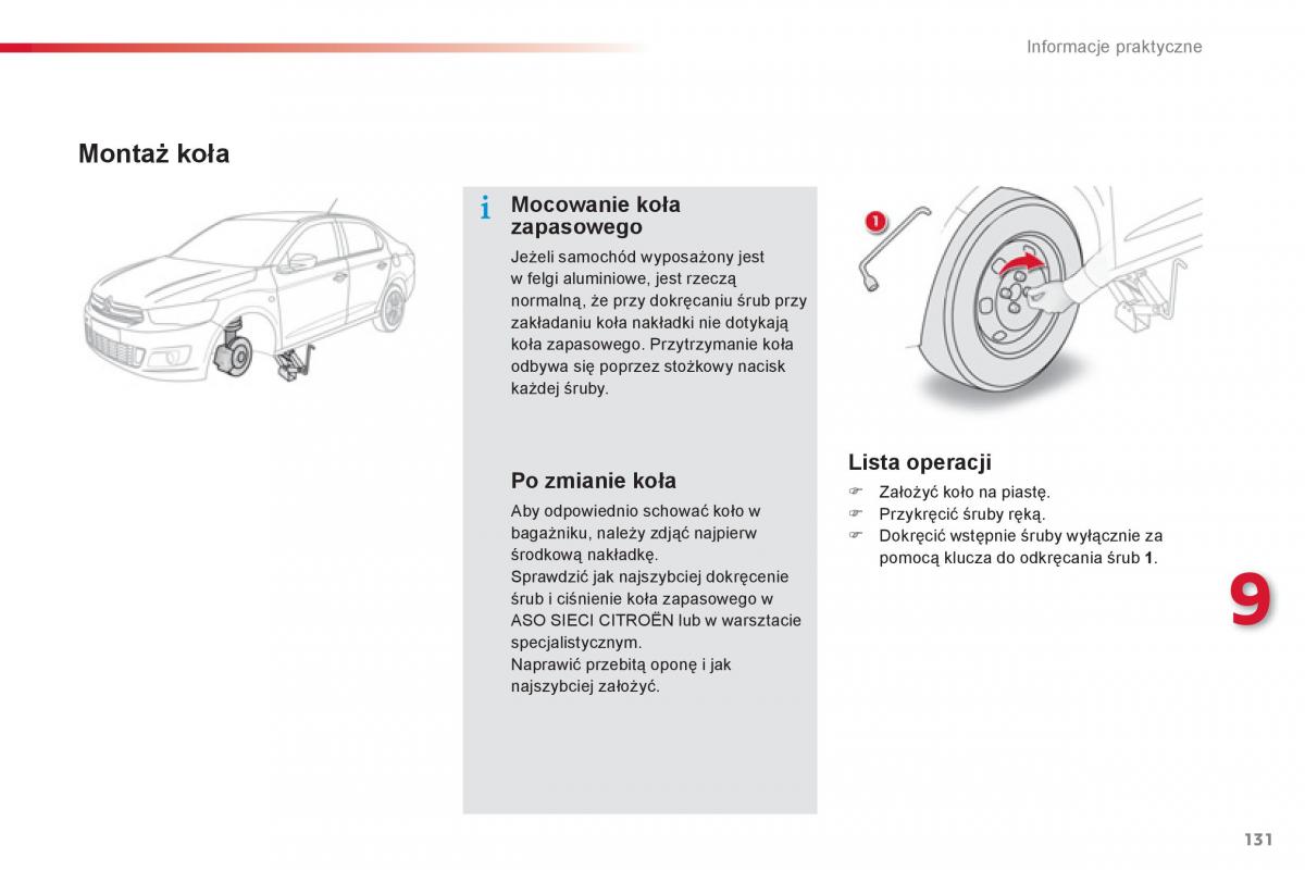 Citroen C Elysee instrukcja obslugi / page 133