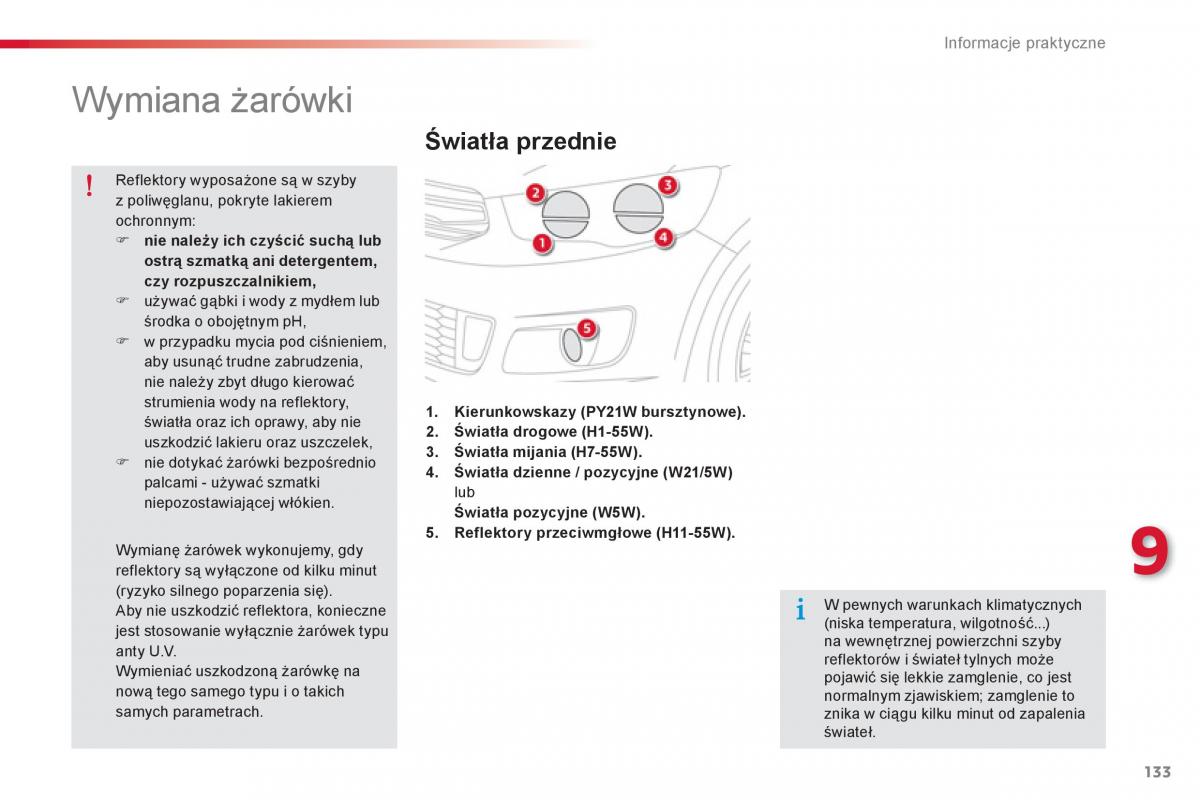 Citroen C Elysee instrukcja obslugi / page 135