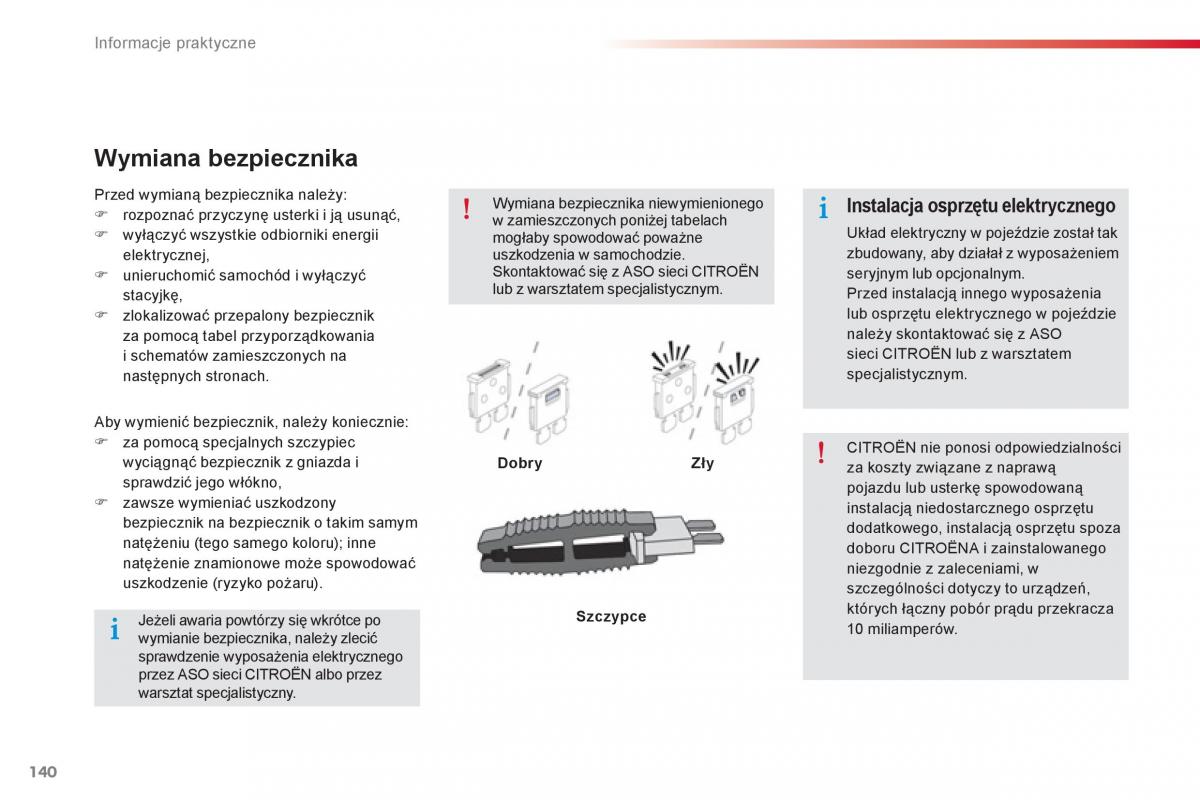 Citroen C Elysee instrukcja obslugi / page 142