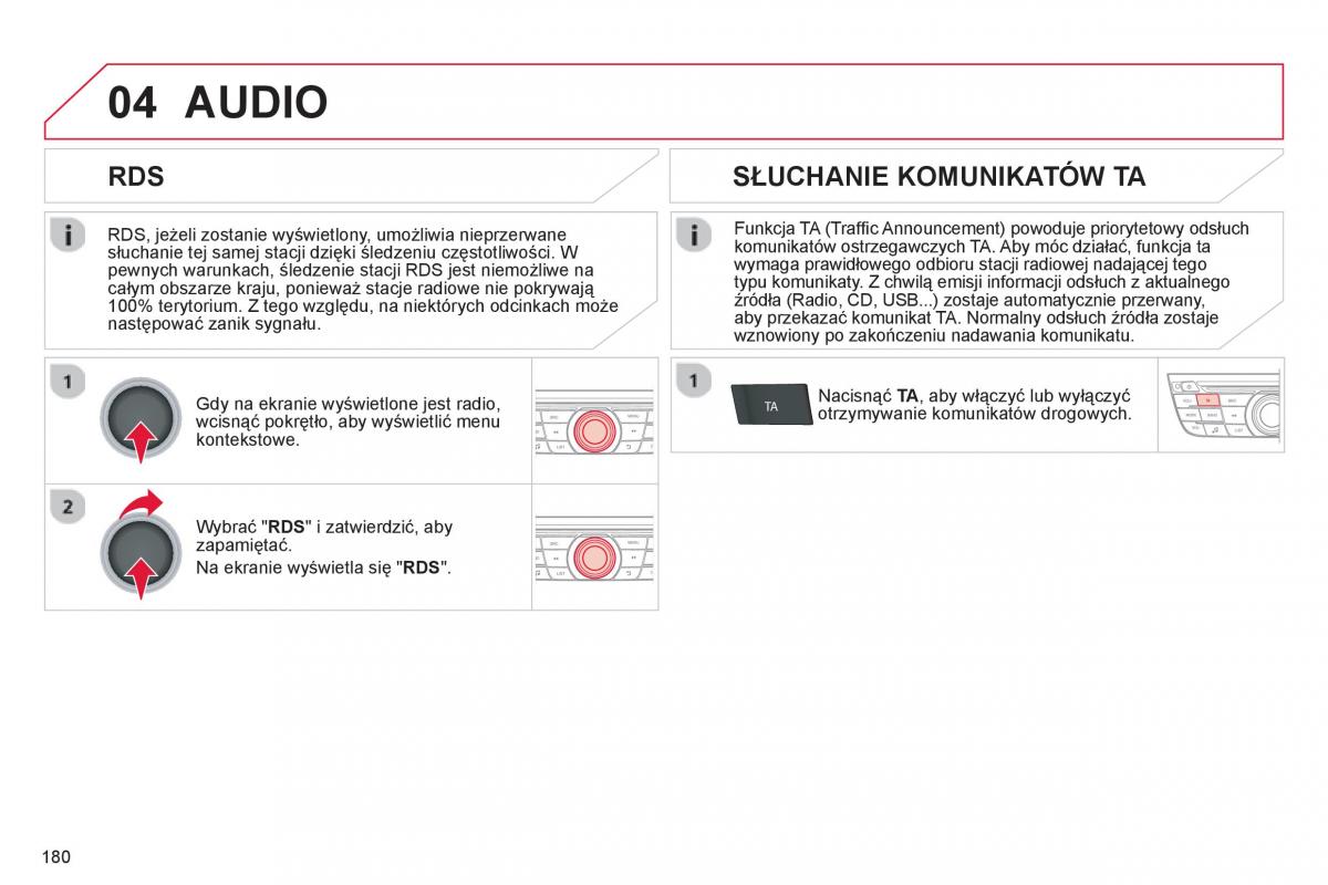 Citroen C Elysee instrukcja obslugi / page 182