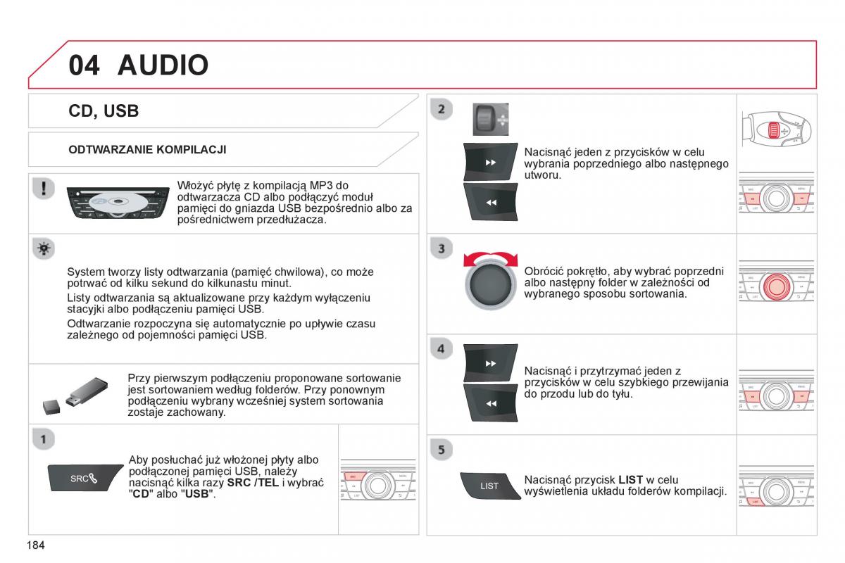 Citroen C Elysee instrukcja obslugi / page 186