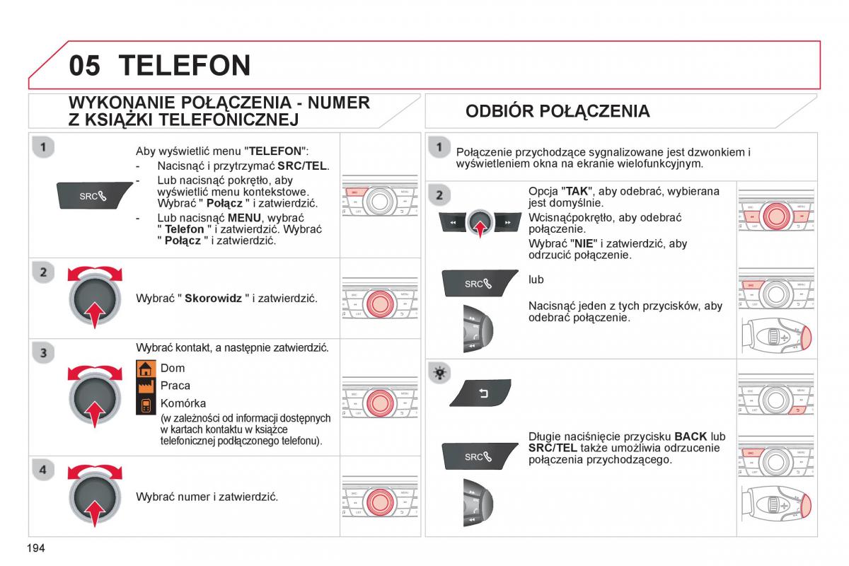 Citroen C Elysee instrukcja obslugi / page 196