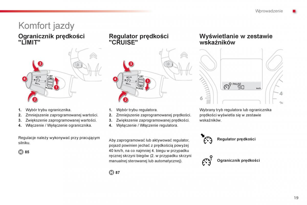 Citroen C Elysee instrukcja obslugi / page 21