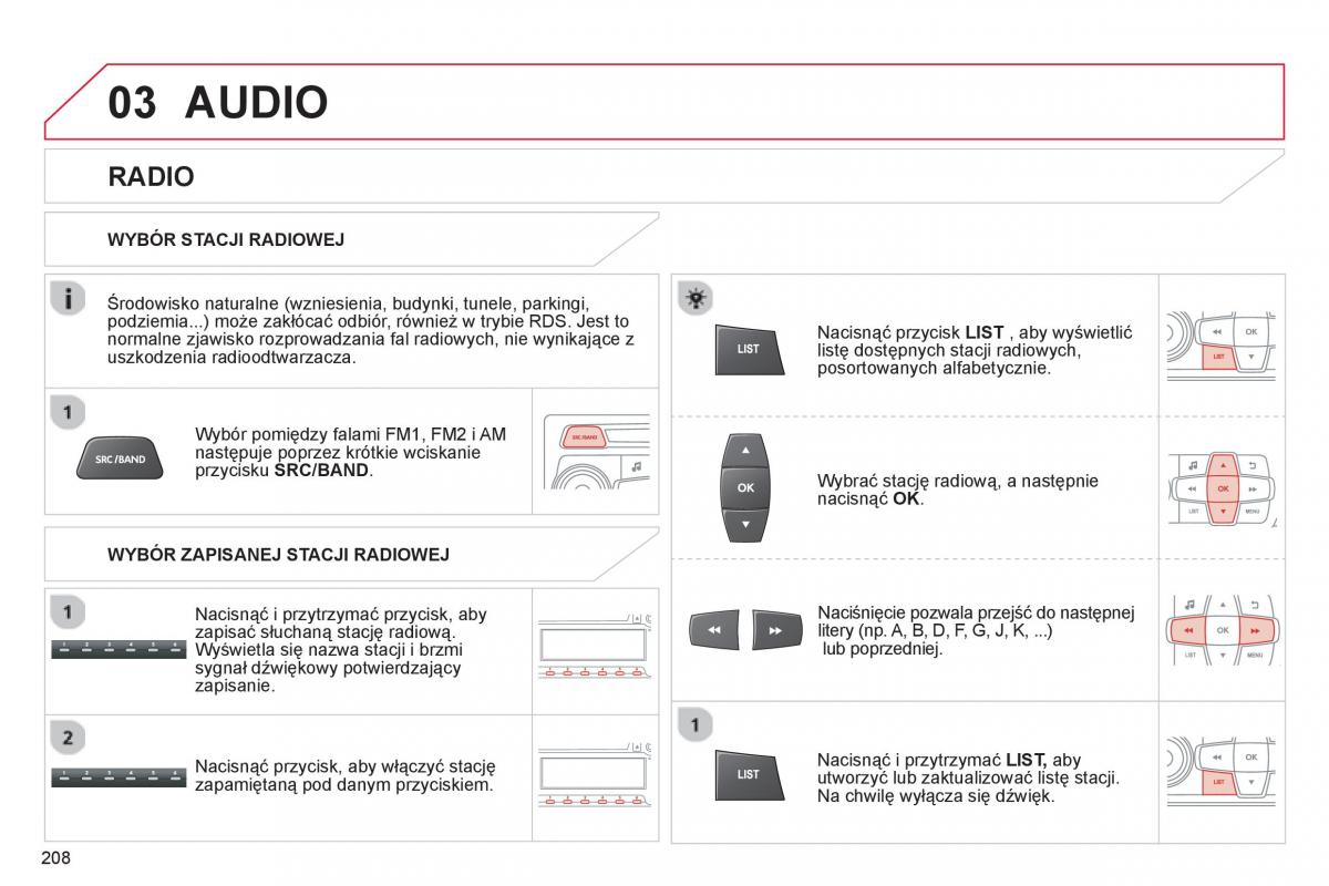 Citroen C Elysee instrukcja obslugi / page 210