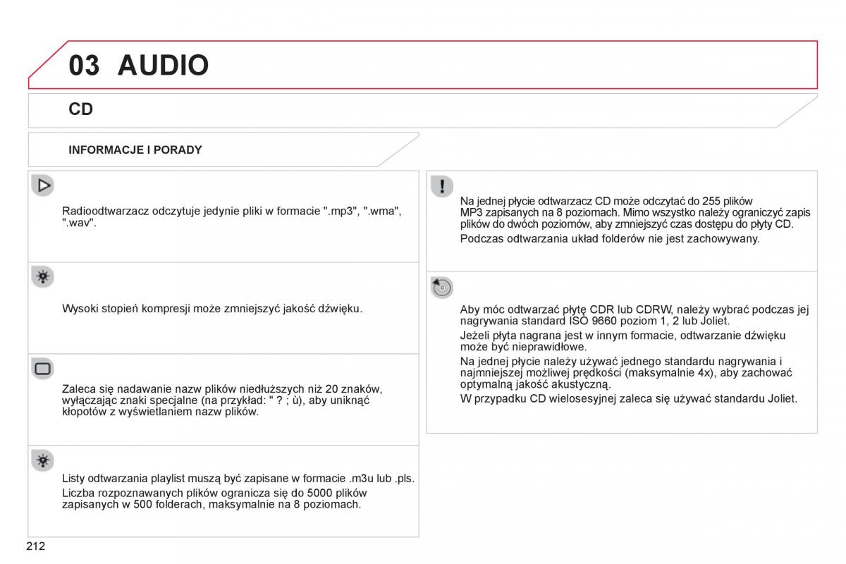 Citroen C Elysee instrukcja obslugi / page 214