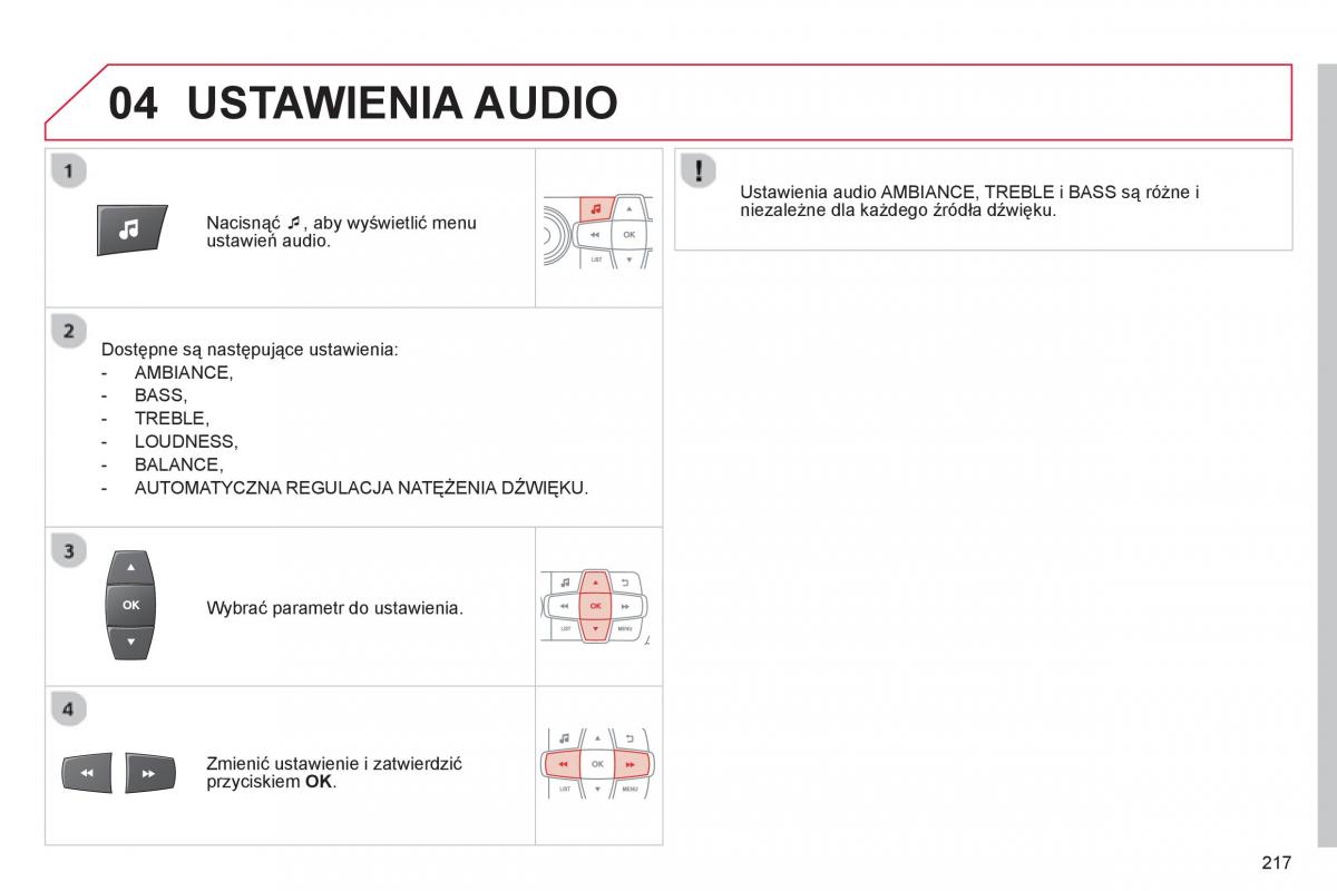 Citroen C Elysee instrukcja obslugi / page 219