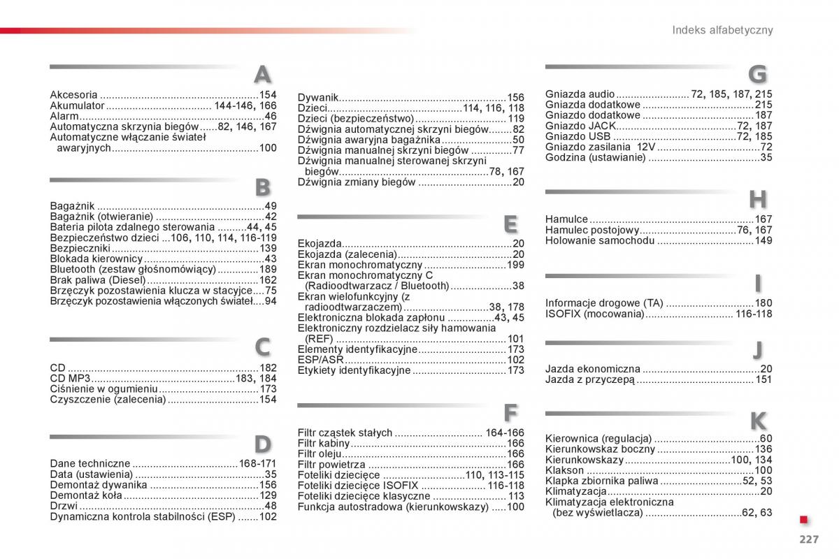 Citroen C Elysee instrukcja obslugi / page 229